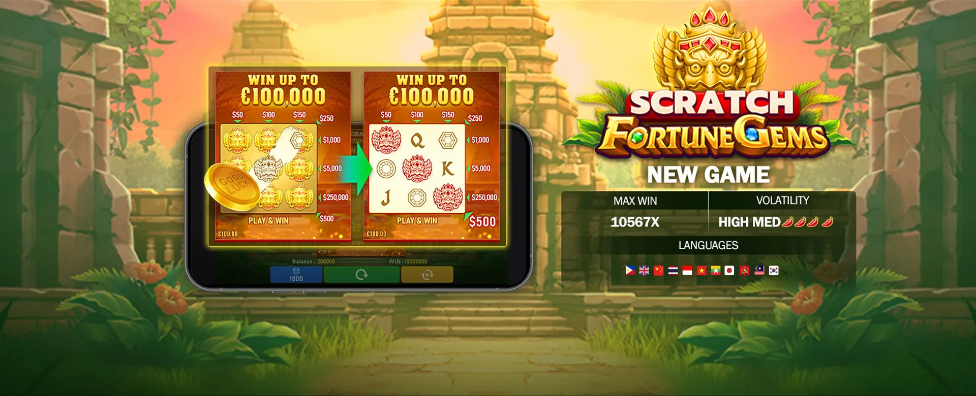 Slotvip App Download for iOS devices, showing a smartphone with casino games